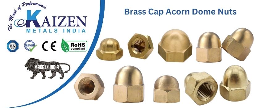 brass cap acorn dome nuts