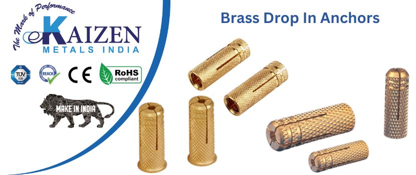 brass drop in anchors