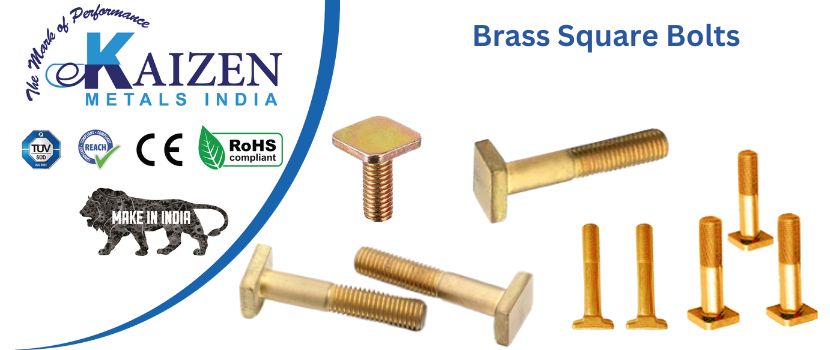 brass square bolts