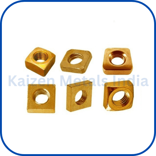 brass square nuts