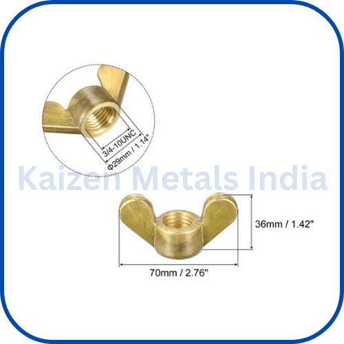 brass wing nuts din 315