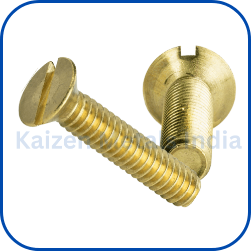 brass flat pan head screws