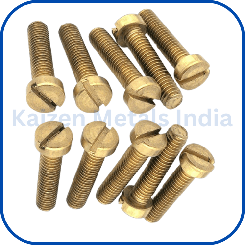 brass slotted cheese head screws