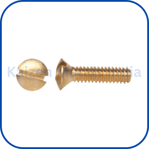 brass slotted oval head machine screws din 964