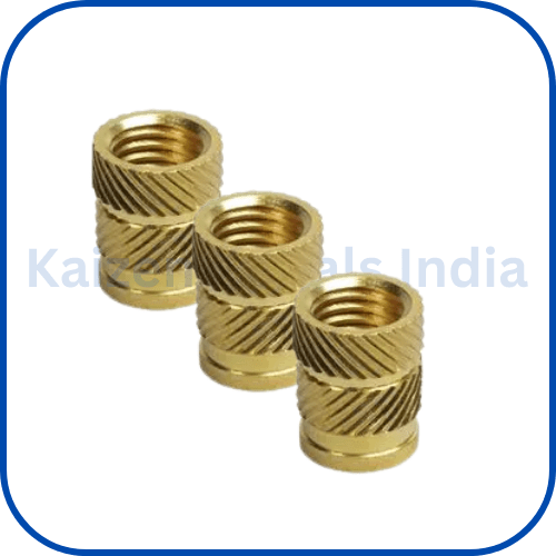 brass helical knurled inserts