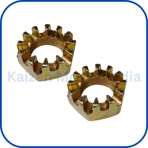 brass slotted hex nuts