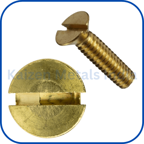 brass flat pan head screws