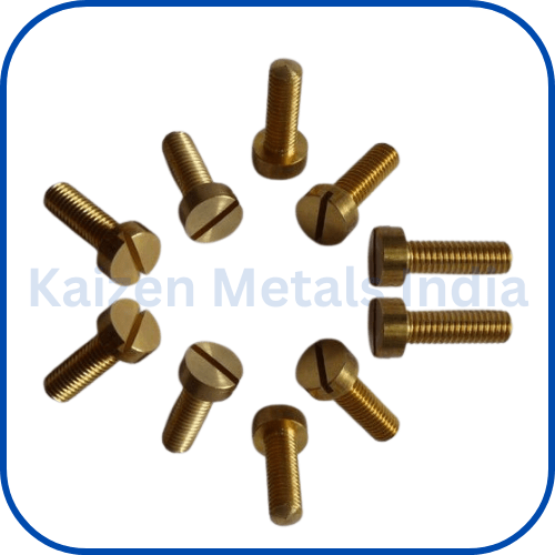 brass slotted cheese head screws