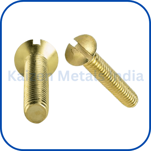 brass slotted oval head machine screws din 964