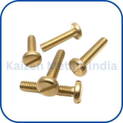 brass slotted head screws