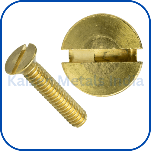 brass flat pan head screws