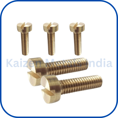 brass slotted cheese head screws