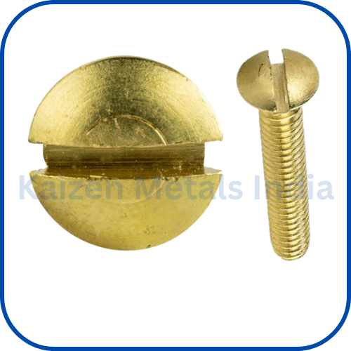 brass slotted oval head machine screws din 964