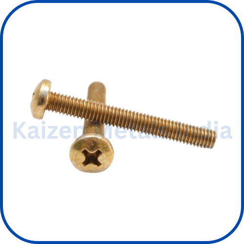 brass cross recessed oval head machine screws din 966