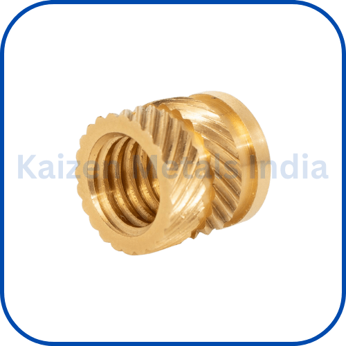 brass helical knurled inserts