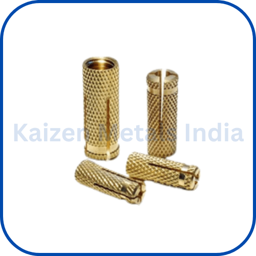 brass knurled anchors