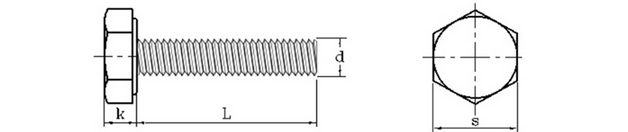 brass hex bolt long