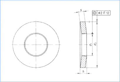 conical washers drwaing