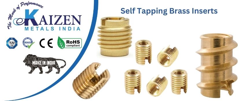 self tapping brass inserts