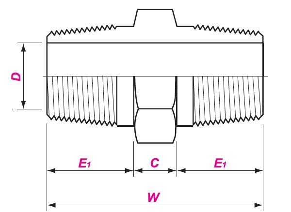 brass pipe flanges drwaing