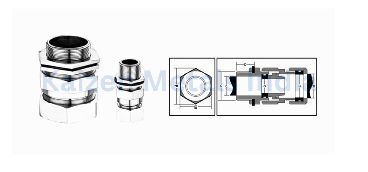 double compression type cable gland