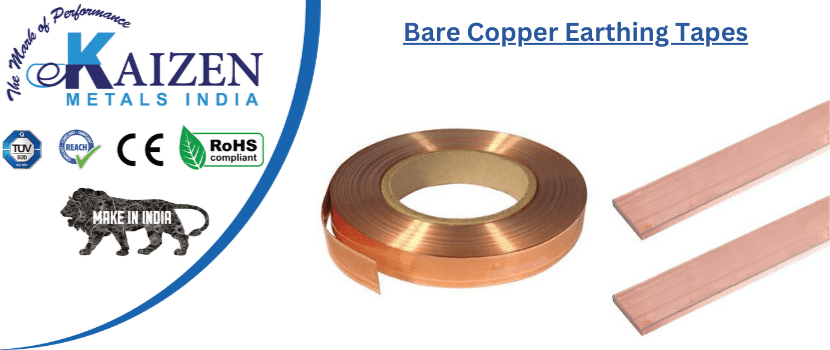 bare copper earthing tapes