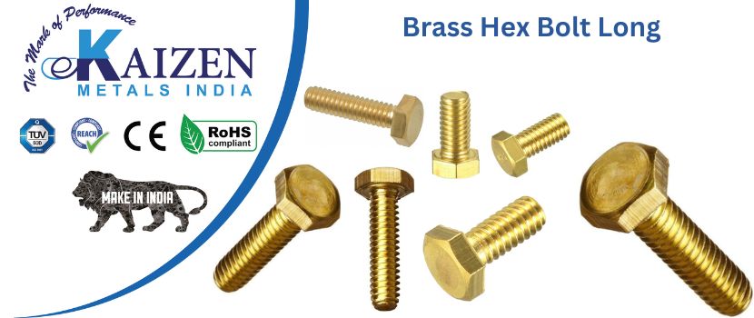 brass hex bolt long