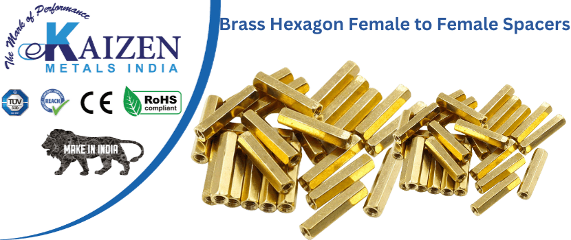 brass hexagon female to female spacers