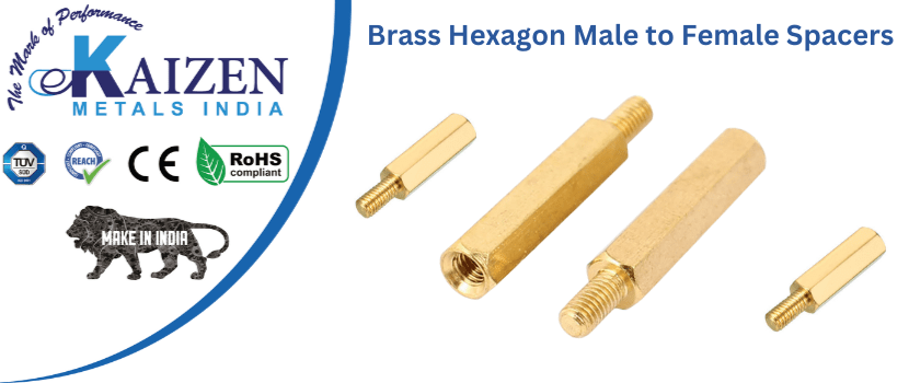 brass hexagon male to female spacers