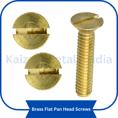 brass flat pan head screws