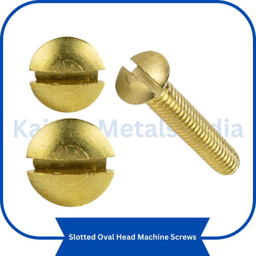 brass slotted oval head machine screws