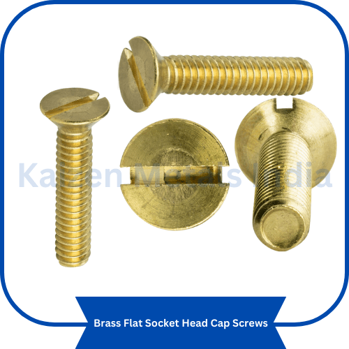 brass flat socket head cap screws