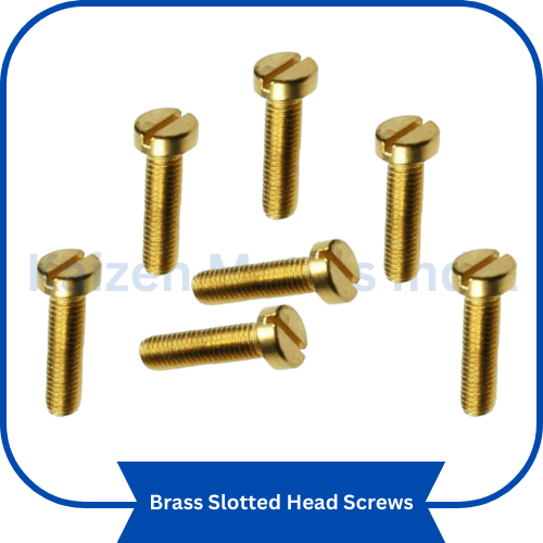 brass slotted head screws