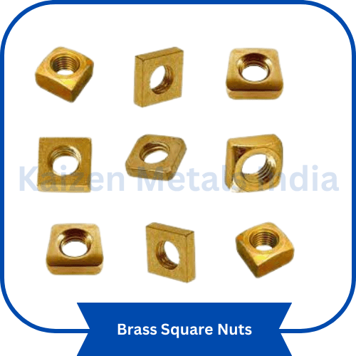 brass square nuts