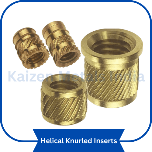 helical knurled inserts