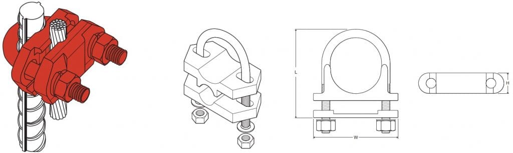 copper u bolt clamps