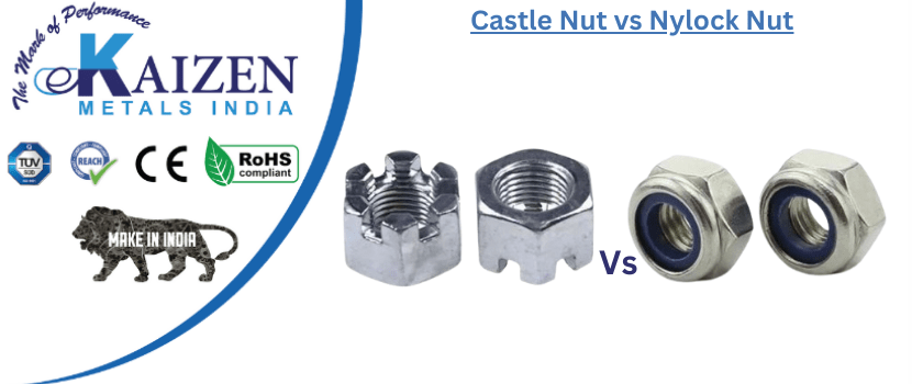 castle nut vs nylock nut