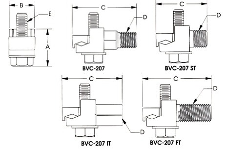 bronze vise connector