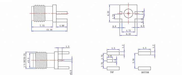 sma connector male   right angle ​
