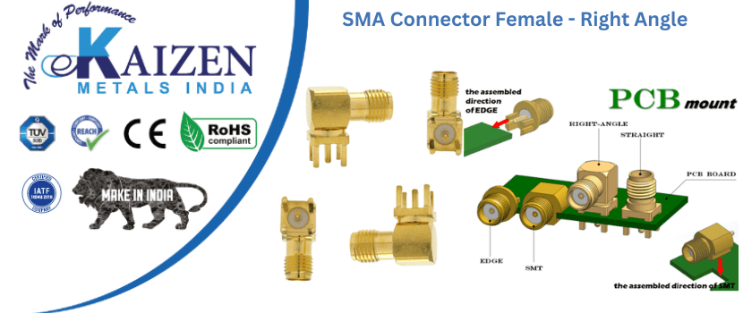 sma connector female   right angle