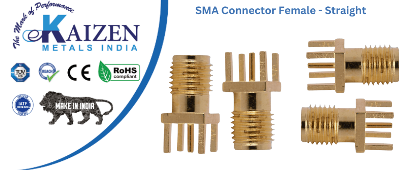 sma connector female   straight