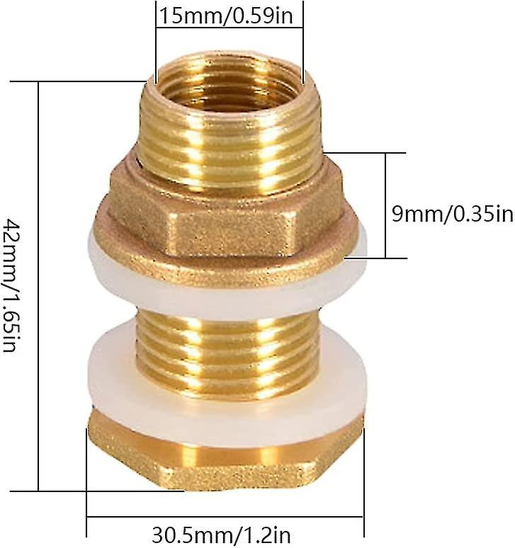 brass tank connectors
