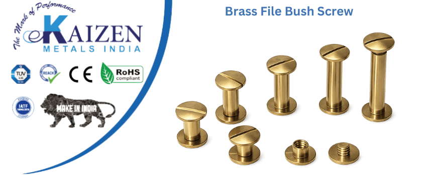 brass file bush screw
